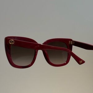 Gucci Burgundy Women's Sunglasses